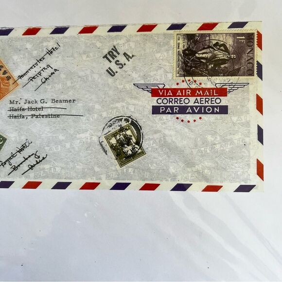 Vintage Airmail Envelope Art Print - Picture 2 of 2